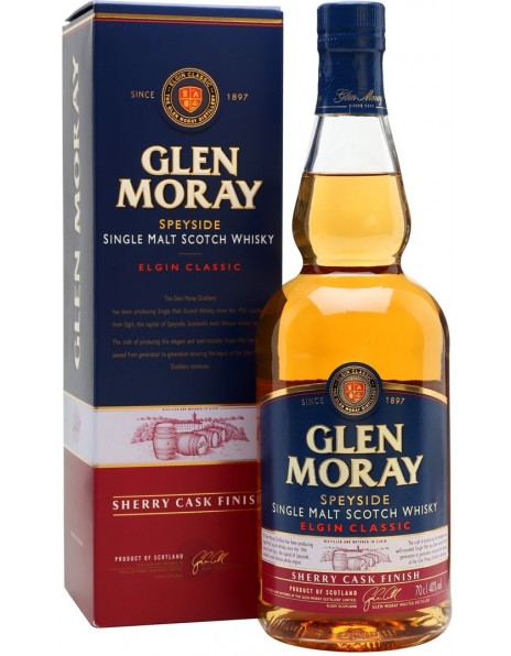 Виски "Glen Moray" Elgin Classic Sherry Cask Finish, gift box, 0.7 л