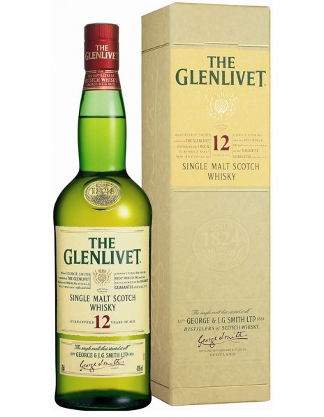 Виски The Glenlivet 12 years, with box, 0.7 л