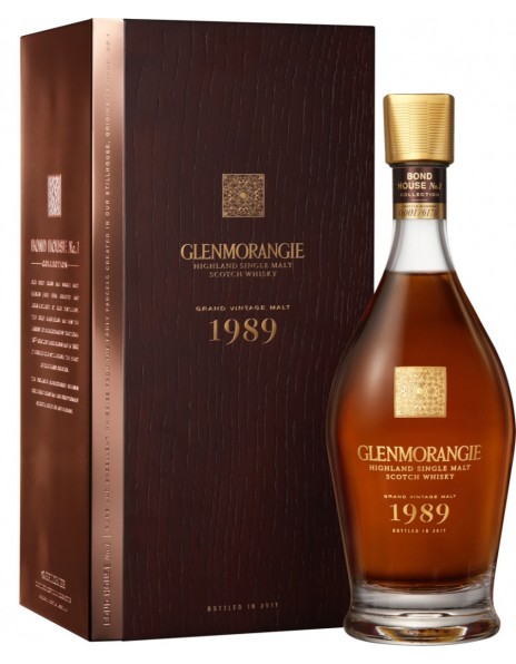 Виски "Glenmorangie" Grand Vintage Malt, 1989, wooden box, 0.7 л