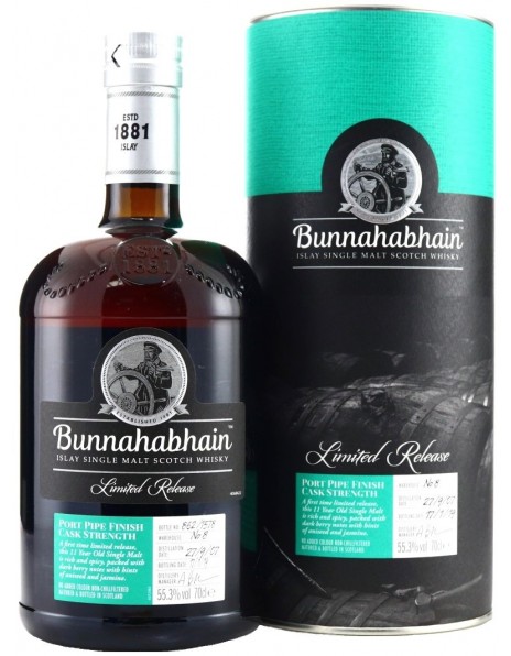 Виски "Bunnahabhain" Port Pipe Finish, 2007, gift tube, 0.7 л