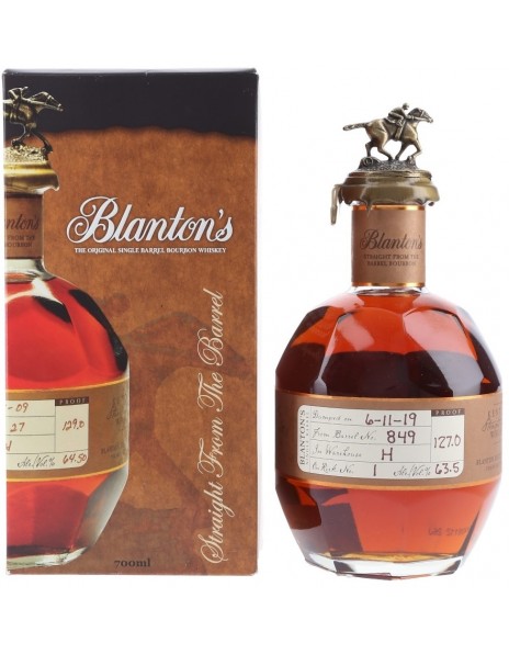 Виски "Blanton's" Straight From The Barrel (63,5%), gift box, 0.7 л