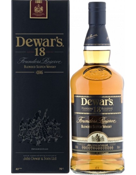 Виски "Dewar's", Founders Reserve 18 Years Old, gift box, 0.75 л