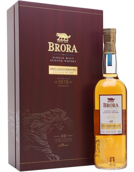 Виски "Brora" 40 Year Old, 1978, gift box, 0.7 л