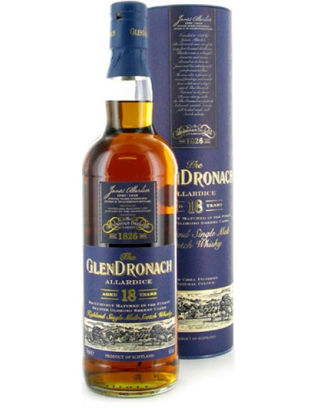 Виски Glendronach "Allardice" 18 years old, in tube, 0.7 л