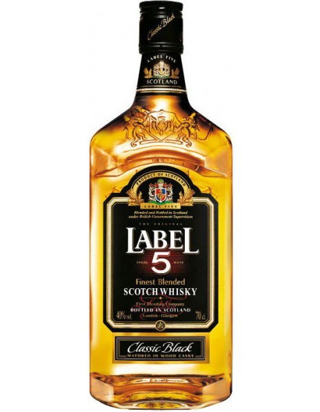 Виски Finest Blended Scotch Whisky "Label 5", 0.7 л