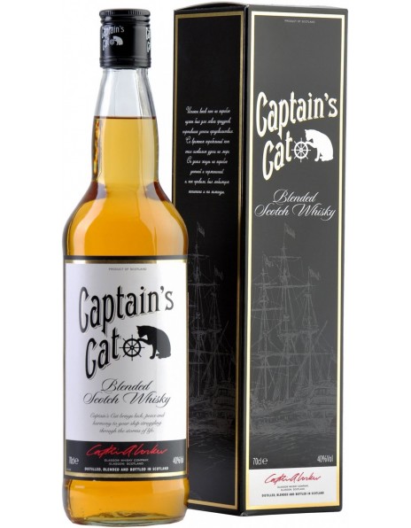 Виски "Captain's Cat", 3 Years Old, gift box, 0.7 л