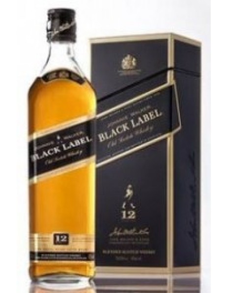 Виски "Black Label", with metal box, 0.7 л