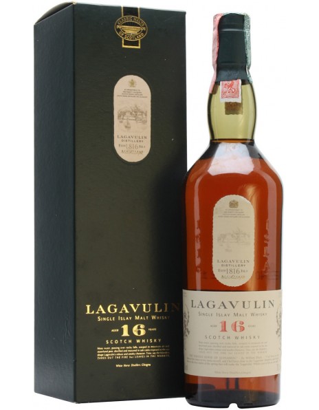 Виски "Lagavulin" malt 16 years old, with box, 0.75 л