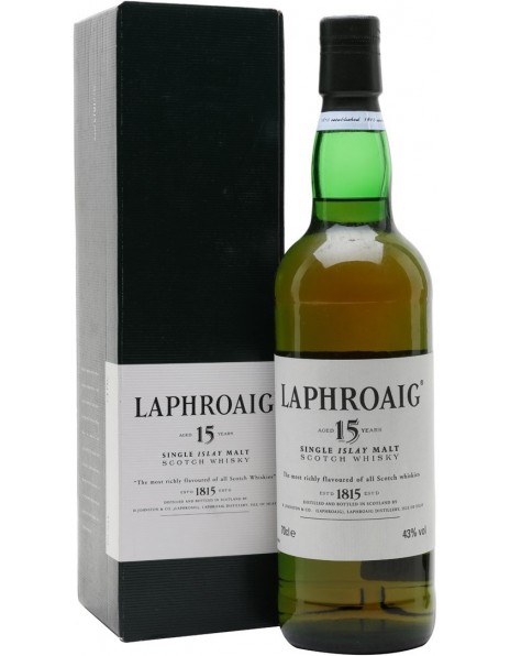 Виски Laphroaig Malt 15 years old, with box, 0.7 л