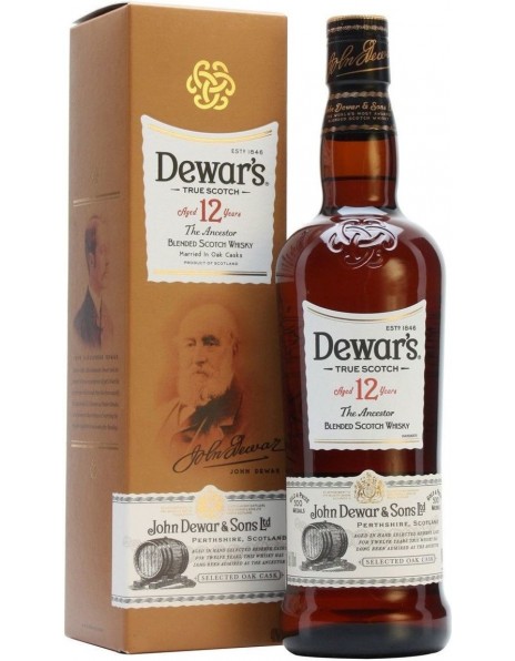 Виски "Dewar's" 12 years old, in box, 0.5 л