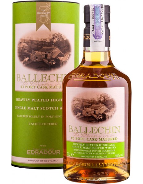 Виски "Ballechin" #3, Port Cask Matured, gift box, 0.7 л