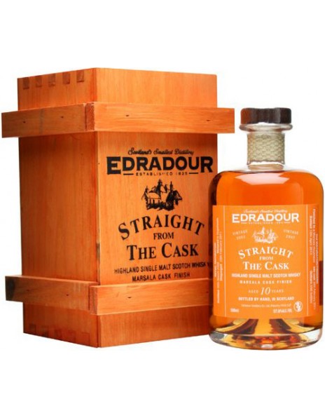Виски Edradour, Marsala Cask Finish, 10 years, 2002, gift box, 0.5 л