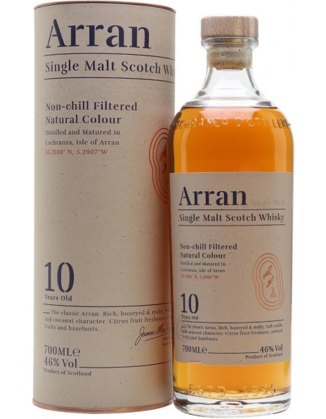 Виски "Arran" 10 years, in tube, 0.7 л
