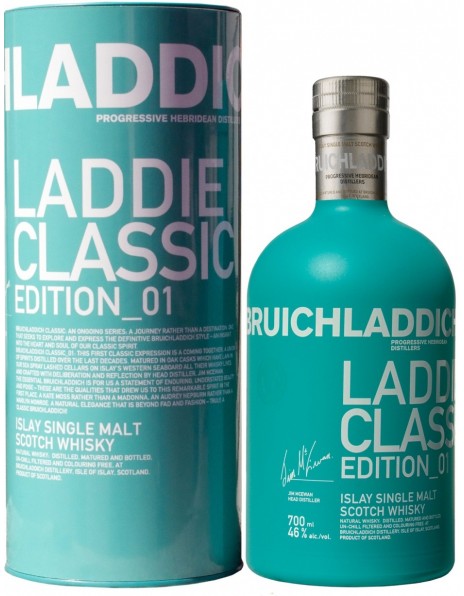 Виски Bruichladdich, "Laddie Classic" Edition_01, in tube, 0.7 л