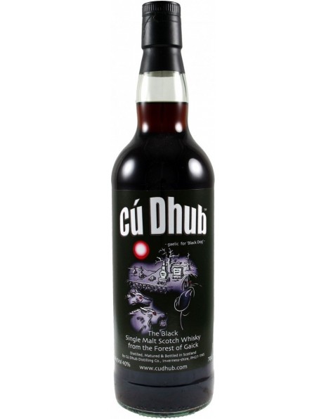 Виски "Cu Dhub", Black Single Malt Whisky, 0.7 л