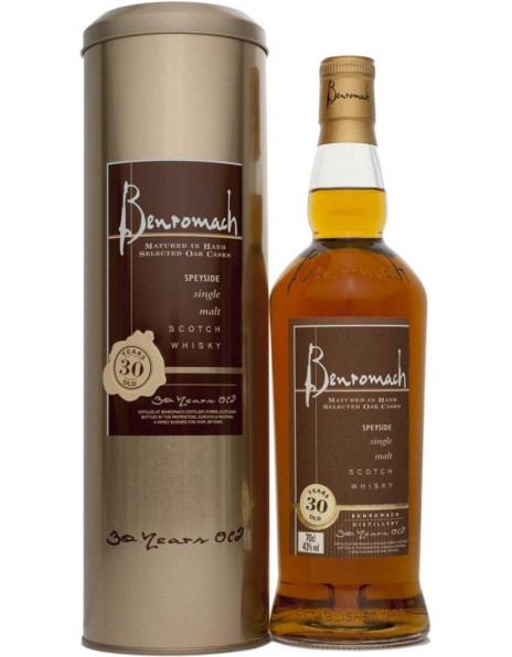 Виски "Benromach" 30 Years Old, in tube, 0.7 л