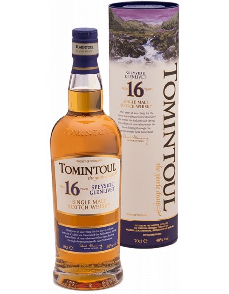 Виски "Tomintoul" 16 Years Old, in tube, 0.7 л