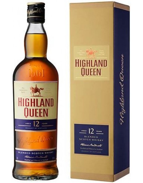 Виски "Highland Queen", 12 Years Old, gift box, 0.75 л