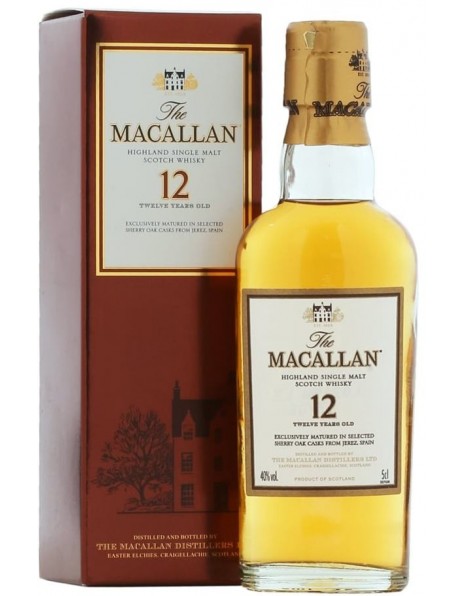 Виски Macallan 12 Years Old, gift box, 50 мл