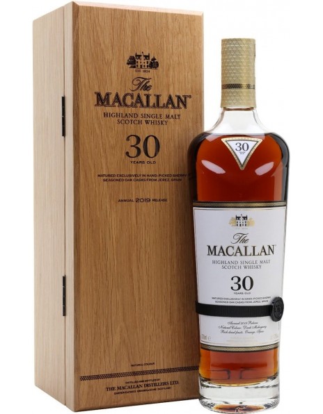 Виски The Macallan 30 Year Old Sherry Oak, wooden box, 0.7 л