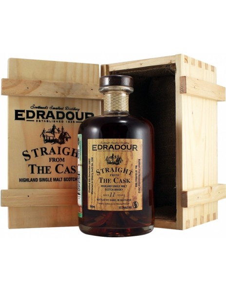 Виски Edradour, Sherry Cask Finish, 11 years, 2002, gift box, 0.5 л