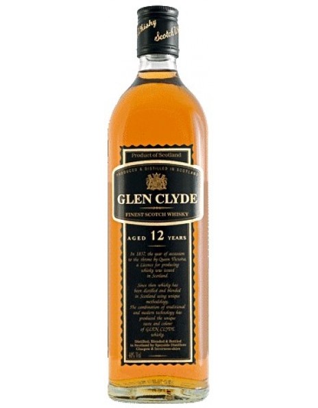 Виски Glen Clyde 12 Years Old, in a black velvet pouch, 0.7 л