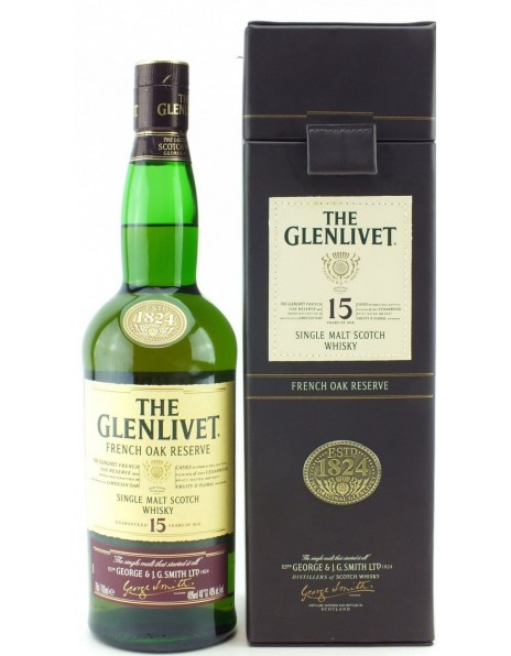 Виски The Glenlivet 15 years, faux leather box, 0.7 л