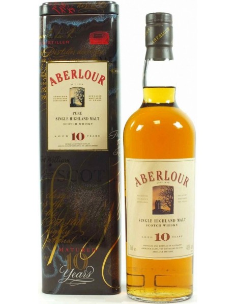Виски Aberlour 10 Years Old, metal box, 1 л