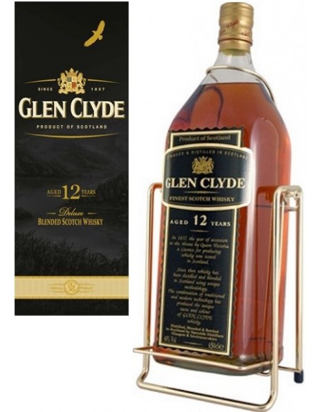 Виски "Glen Clyde" 12 Years Old, with a pouring stand, gift box, 4.5 л