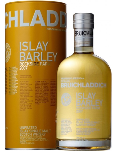 Виски Bruichladdich, "Islay Barley" Rockside Farm, 2007, in tube, 0.7 л