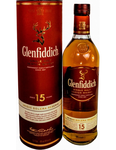 Виски "Glenfiddich" 15 Years Old, in tube, 0.75 л