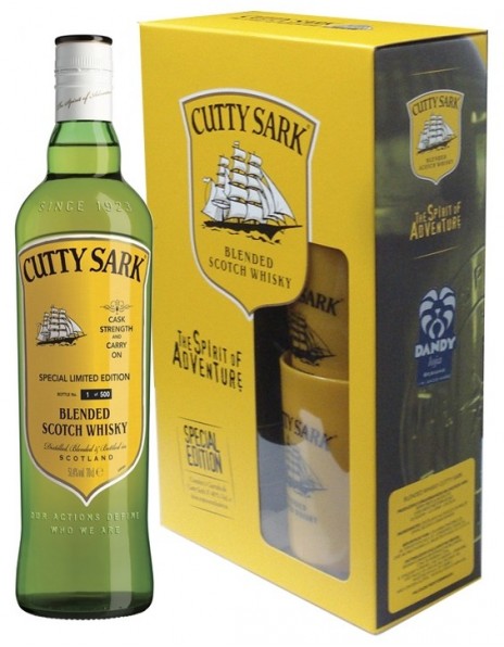 Виски "Cutty Sark", gift box with two glasses, 0.7 л