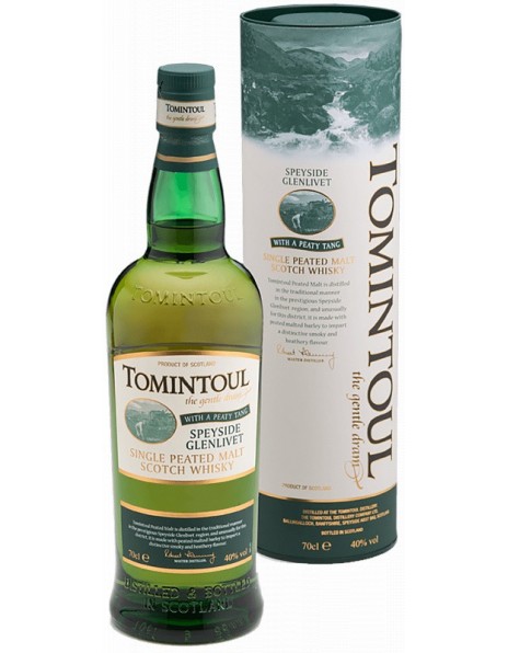 Виски "Tomintoul" With a Peaty Tang, gift tube, 0.7 л
