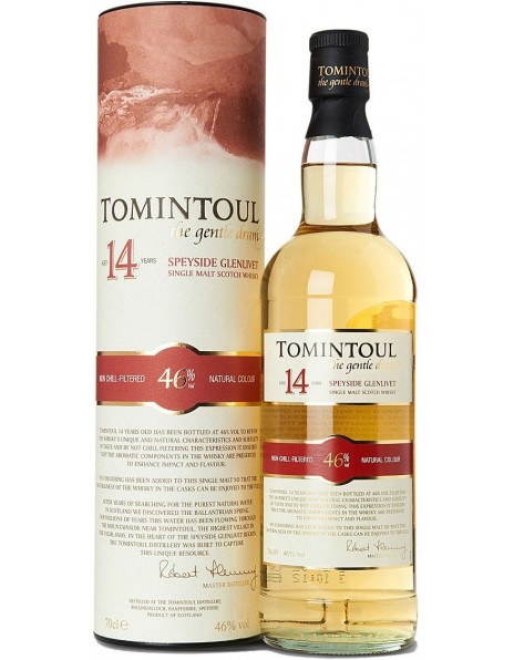 Виски "Tomintoul" 14 Years Old, gift tube, 0.7 л