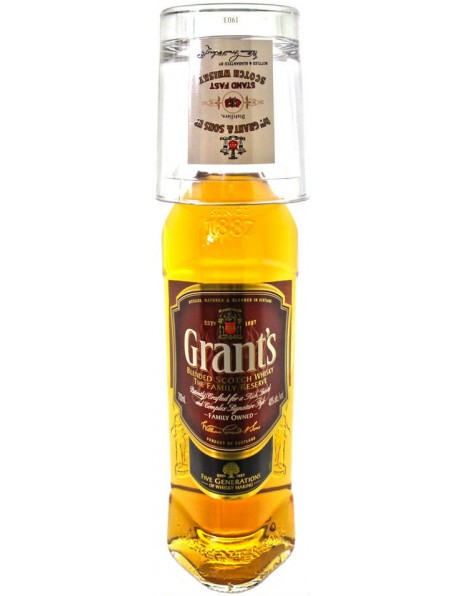 Виски "Grant's" Family Reserve &amp; glass, 0.75 л