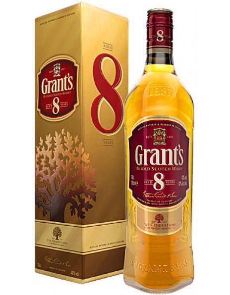 Виски "Grant's" 8 Years Old, gift box, 0.7 л