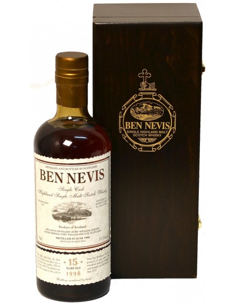 Виски "Ben Nevis" 15 Years Old, wooden box, 0.7 л