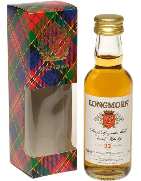 Виски Gordon &amp; MacPhail, "Longmorn" 12 Years Old, gift box, 50 мл