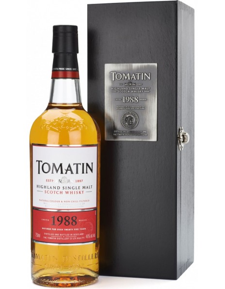 Виски Tomatin, 1988, wooden box, 0.7 л