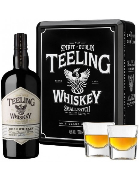 Виски Teeling, Irish Whiskey, gift set with 2 glasses, 0.7 л