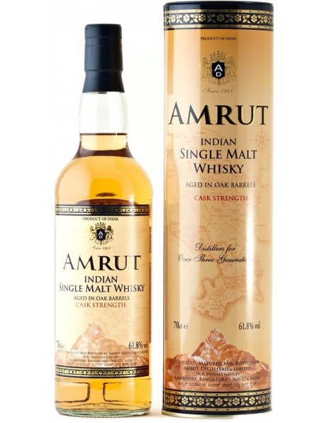 Виски "Amrut" Cask Strength, in tube, 0.7 л