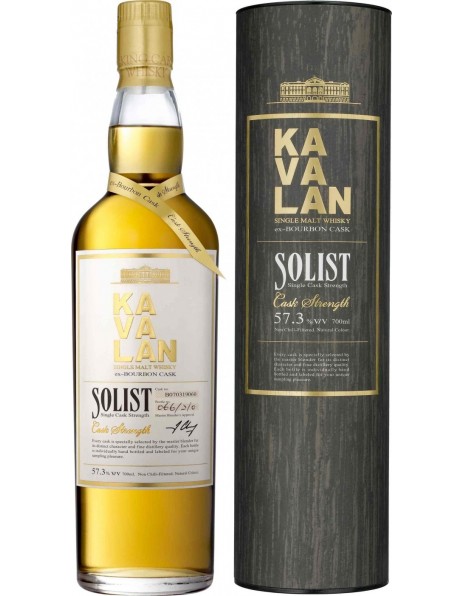 Виски Kavalan, "Solist" Ex-Bourbon Cask, in tube, 0.7 л