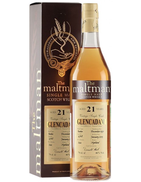 Виски "The Maltman" Glencadam 21 Years Old, gift box, 0.7 л