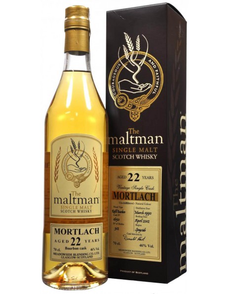 Виски "The Maltman" Mortlach 22 Years Old, gift box, 0.7 л