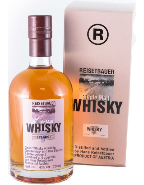 Виски Reisetbauer, Single Malt Whisky 7 Years Old, gift box, 0.7 л