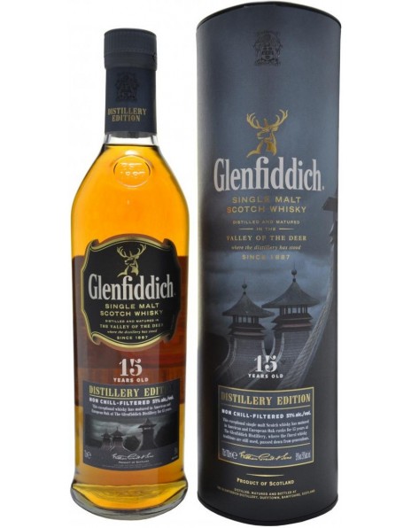 Виски Glenfiddich 15 Years Old "Distillery Edition", in tube, 0.7 л