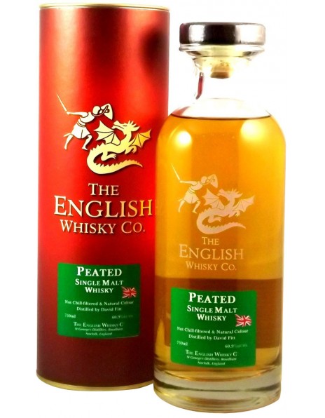 Виски English Whisky, Peated Single Malt, decanter, 0.7 л