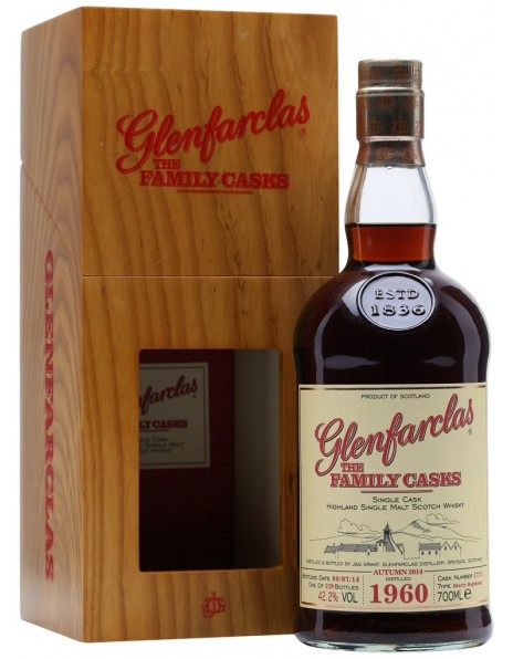 Виски Glenfarclas 1960 Family Casks (42,2%), in gift box, 0.7 л