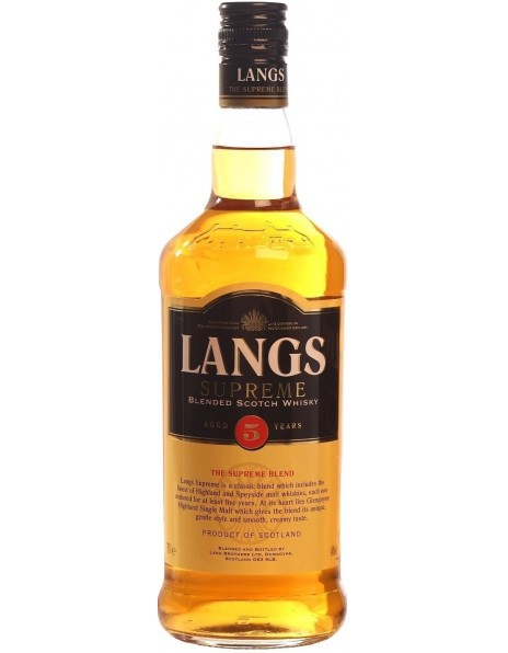 Виски "Langs" Supreme 5 Years Old, 0.7 л