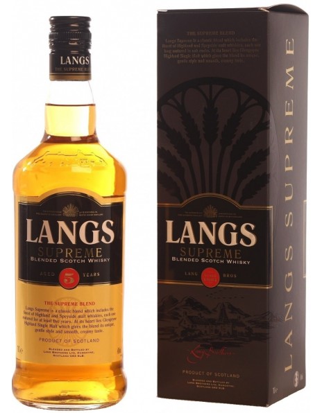 Виски "Langs" Supreme, 5 Years Old, gift box, 0.7 л